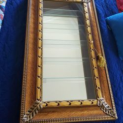 Gorgeous Ornate Golden Display Cabinet