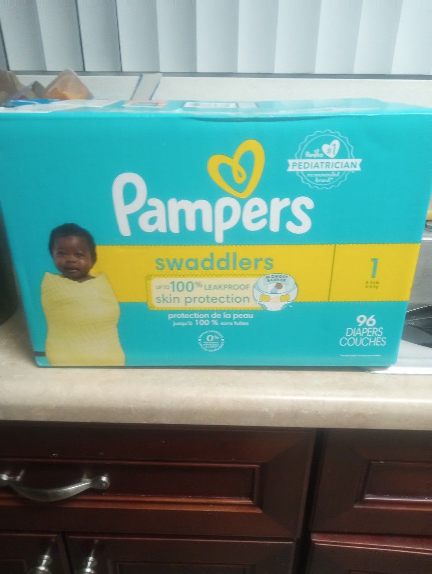Pampers Swaddles 96 Diapers In One Box