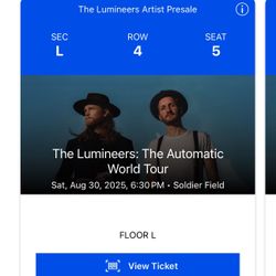 Lumineers Concert Tickets 