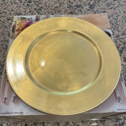Gold Charger Plates  8