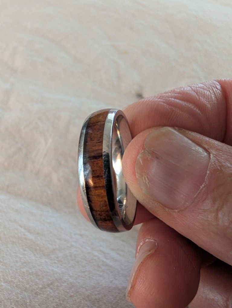 Koa Ring, size 12