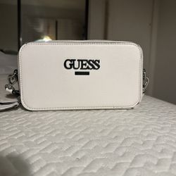 White Guess Purse 