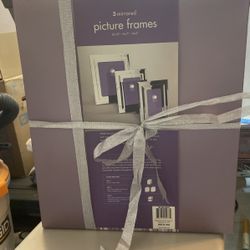 Set Of (3) Mirrored Picture Frame (gift)