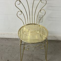 Gold Color Metal Mice Looking Chair