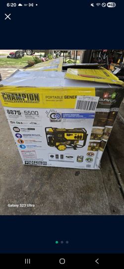 Champion 6875watts Dual Fuel Generator New $650 Price Is Firm// Nueva Precio Firme $650