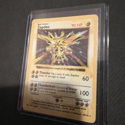 Pokemon Cards Shadowless Zapdos