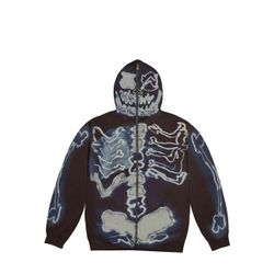 Travis Scott Cactus Jack For Fragment Skeleton Graffiti Full Zip Hoodie