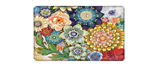 Boho Floral Kitchen Mat