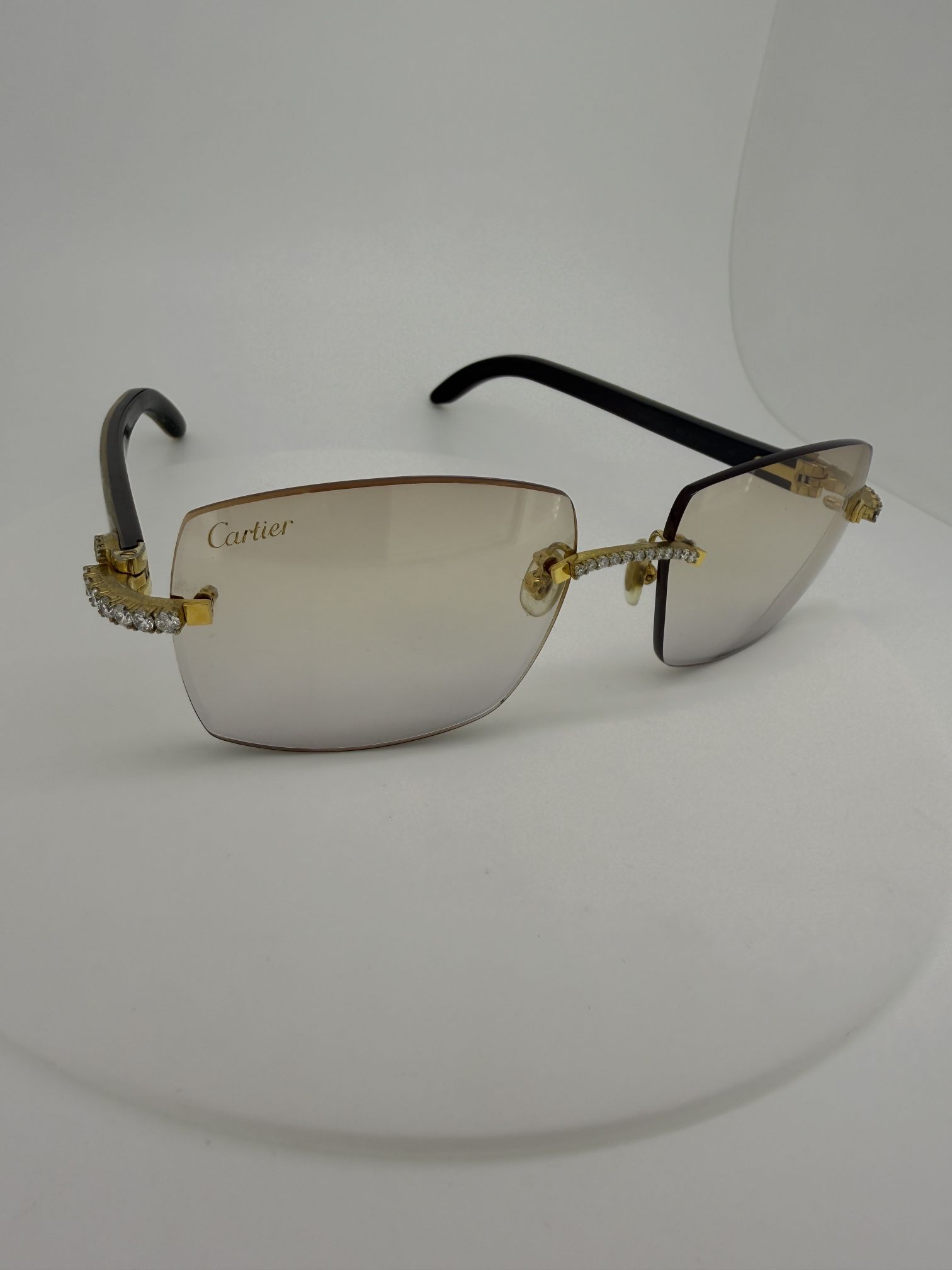Real Authentic Men's Diamond Cartier Sunglasses