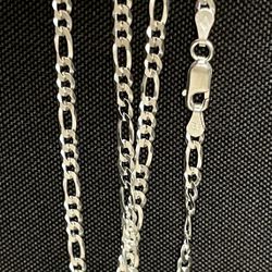 Italian Design - 24” Silver Necklace 925 - Brand New Made In Italy 