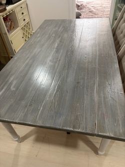 Real wood dining table