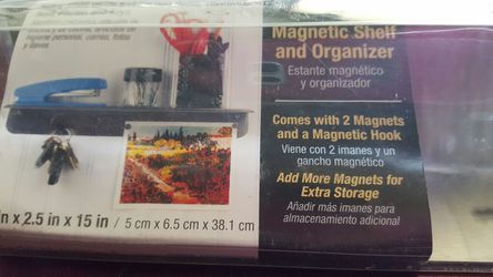 Magnetic shelf and organizer