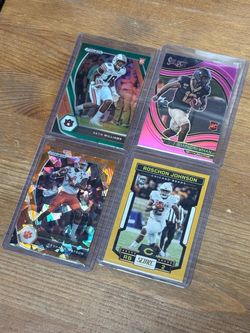 NFL Rookie Football Cards Lot of 4