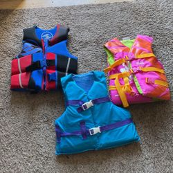 Life jackets Childrens, $15 For 3