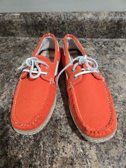 Orange Boat Shoes 8.5