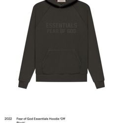 2022 Fear of God Essentials Hoodie ‘Off Black’