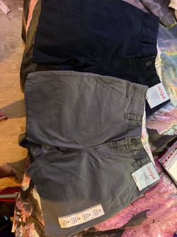 NWT Cat & Jack Boys Flat Front Shorts Size 8 Adjustable Waist X 2
