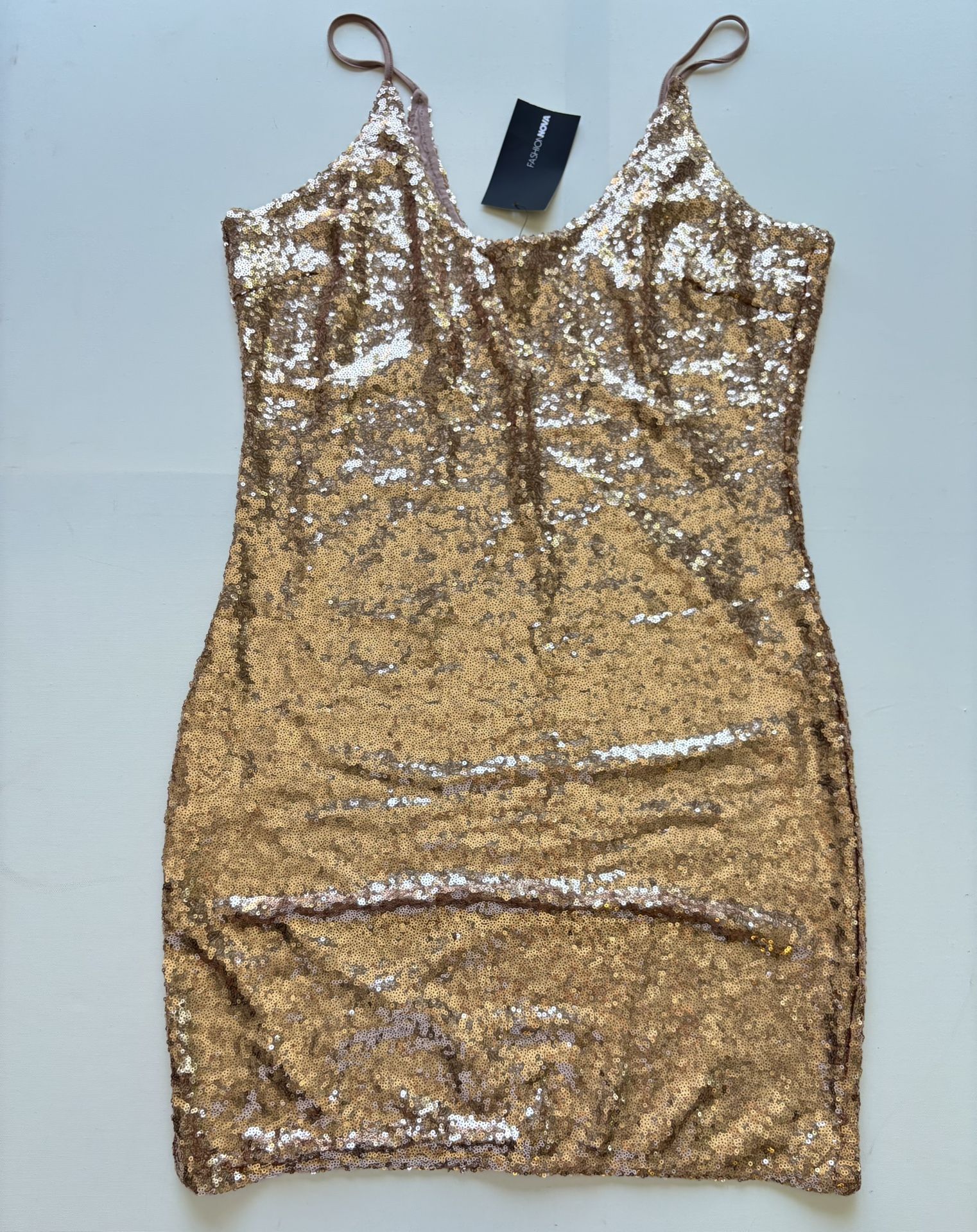 Gold Sequin Dress