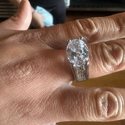 3.5CT Lab Created Diamond Stainless Steel White Gold Plated Huge Sale Wholesale Price All Sizes 