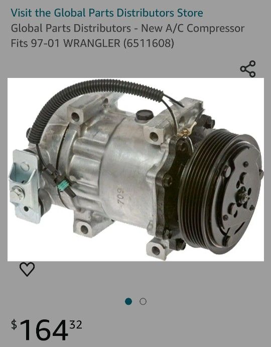 97-01 Jeep Wrangler A/C Compressor