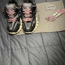 Balenciaga track grey red colorway