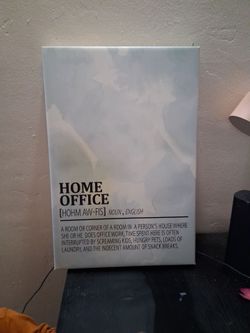 Home Office Definition Canvas Wall Art