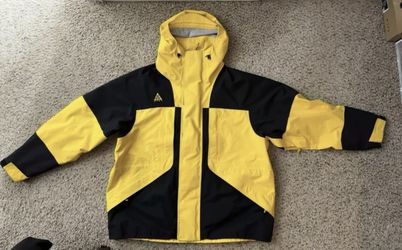 Nike ACG Gore-Tex Jacket Amarillo Yellow Black BQ3445 728 Mens Size XL RARE