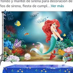 Little Mermaid Bedazzled Backdrop