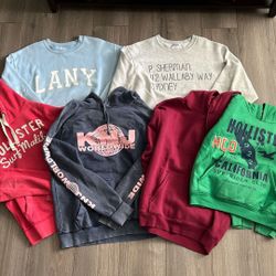 Hoodies and Crewnecks (Hollister, H&M, Merch) 
