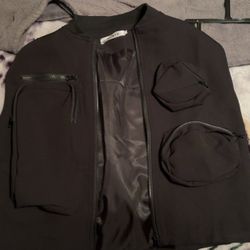 Large Black Vest New 