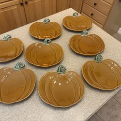 Williams-Sonoma Pumpkin Plates