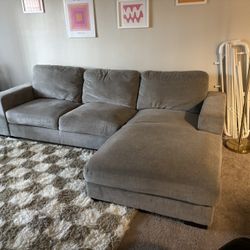 Gray Couch With Chaise 