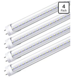 LightingWill LED T8 Light Tube 4FT, Daylight White 5000K, Dual-End Powered Ballast Bypass, 2000Lumen 18W (40W Equivalent Fluorescent Bulb Replacement)