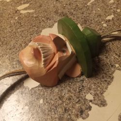 Vintage Bill Burch Hand Carved Wooden Bolo