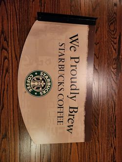 Starbucks retail Sign