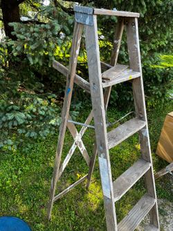 Wooden ladder