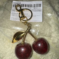 NEW Double Cherry Bag Charm/Keychain