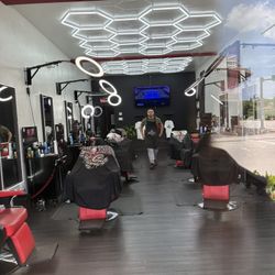 FOR SALE: 7 Red Barber Chairs – $500 for All or $100 Each