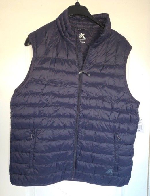 Men's Vest Blue Jacket Chaleco Xl