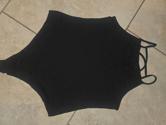 Black tank top bodysuit