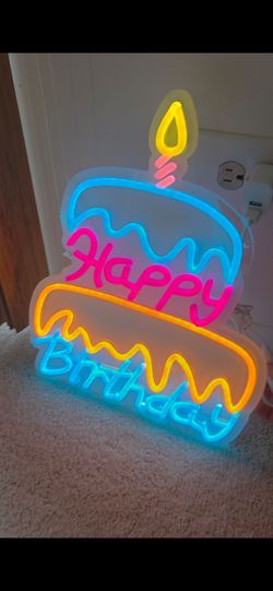 Happy Birthday Neon LED Sign