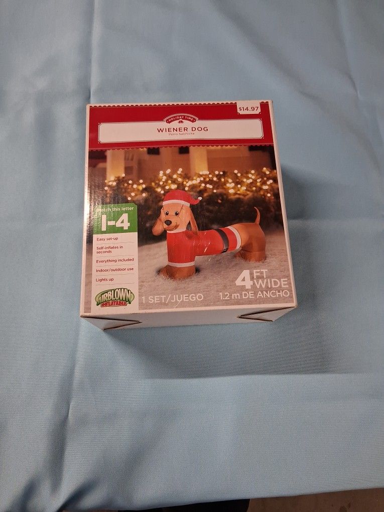 Lighted Inflatable Wiener Dog