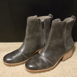 Sorel Leather Suede Ankle Boot Women's Size 8