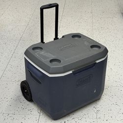 Coleman 50 qt cooler with wheels and handle