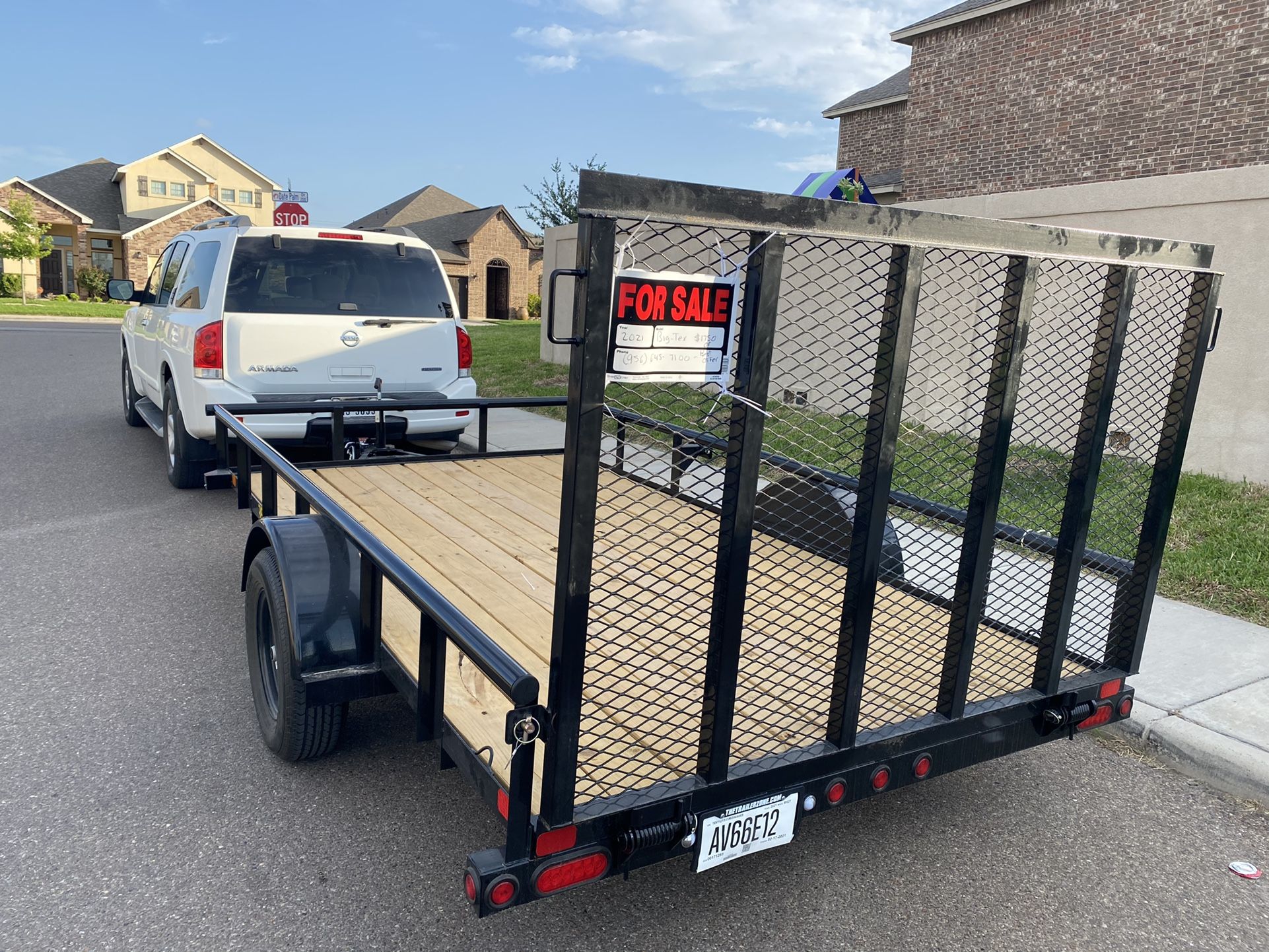 Brand New 12x8 Utility Trailer Only One Month Old For Sale In Laredo 