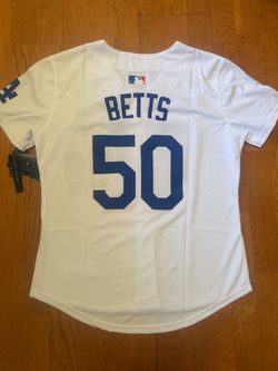 White Los Angeles dodgers mookie Betts jersey