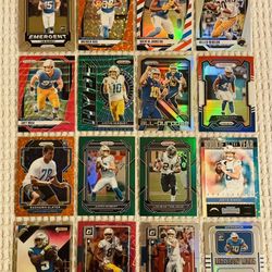 Los Angeles Chargers 32 Card Football Lot! Rookies, Prizms, Parallels, Memorabilia, Short Prints, Variations & More!