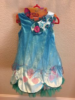 Trolls Costume / Dress- NEW (In bag) Poppy Dress (size 4-6x) - New in Bag.