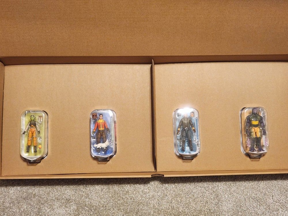 Star Wars Haslab Ahsoka The Ghost Rebels 4 x Figures Unpunished Mint On Card