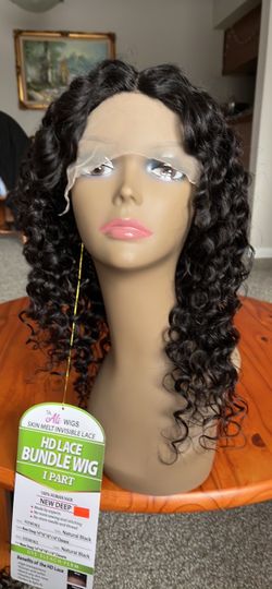 100%Human hair wig Ali Wigs HD Lace Bundle Wig – New Deep